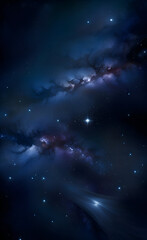 Wall Mural - Starry night sky with milky way.
