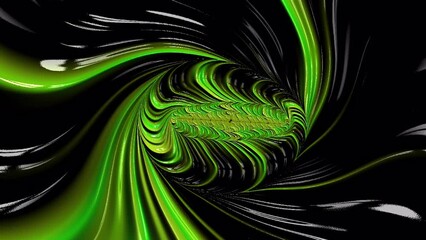 Wall Mural - swirl flowing wave pattern in green color. abstract background for text or logo
