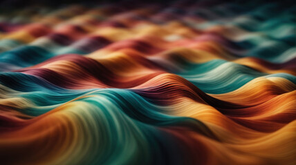 Wall Mural - abstract colorful background with waves