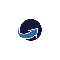 Poster - Arrow in Circle Vector Logo Template