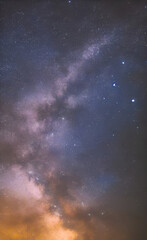 Wall Mural - Night sky with stars wallpaper.