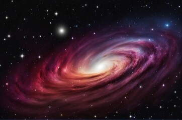 Wall Mural - depiction of a celestial space scene with supernova, nebula, and stars, radiant cosmic vista