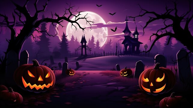 Halloween discount banner, 