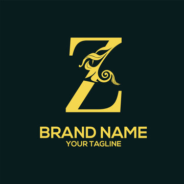 Z Luxury Letter Logo Design Vector