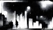 city at night post punk black and white melancholic 