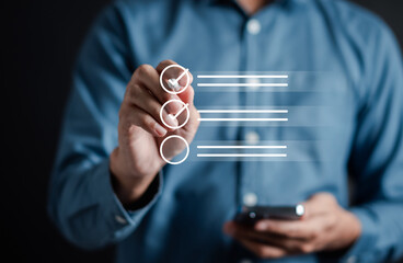 Aufkleber - Online survey filling out and digital form checklist quality check improvement. Standardization, certification. Compliance to regulations service and standards...