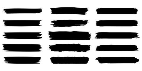 Fototapete - ink brush stroke, brush, line or texture. Dirty artistic design element, frame or background for text.