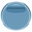 Digital png illustration of big blue button on transparent background