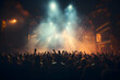 © fadi - crowd of people dancing at concert
