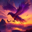 bird, eagle, vector, silhouette, illustration, animal, wing, nature, flying, symbol, halloween, sunset, 