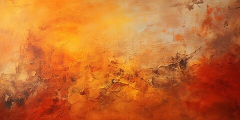 Wall Mural - Ellow orange red abstract grunge background for design. Color gradient, ombre. Toned rough cracked concrete wall surface. Bright. Colorful. Fire, burn, lava, burst, splash, flame