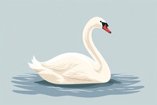 A Cartoon Graphic Of A Swan Or Duck
