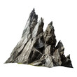 pointed rocks in the mountain isolated on transparent background Remove png, Clipping Path