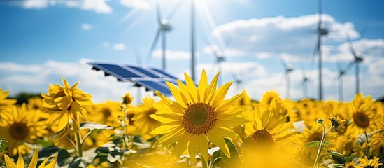 renewable energy sources amidst rapeseed field