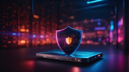 Cyber ​​security and data protection, internet network security, protect business and financial transaction data from cyber attack, user private data security encryption	