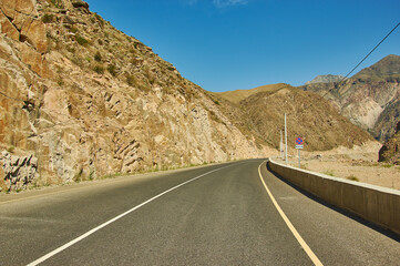 Wall Mural - New North-South route, Kyrgyzstan.