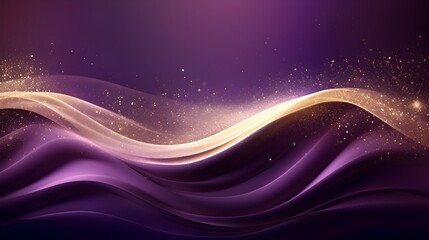 luxury abstract purple and golden glitter illustration background 