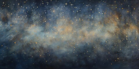 Wall Mural - ai generated. ai generative. night evening glowing sky background. drawing painting landscape templa