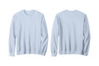 © twentysixdepressed - Baby Blue Sweatshirt Front and Back View