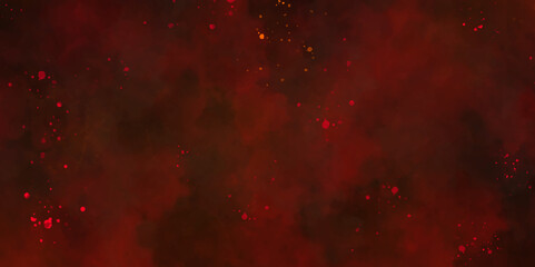 Wall Mural - Red wall grunge texture hand painted watercolor horror texture background. red splatter and black watercolor background abstract texture with color splash design.
