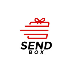 Canvas Print - Send box delivery service logo design