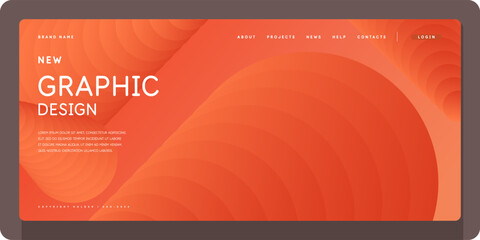 Poster - A template to use in your design. A composition of geometric shapes. Graphic elements for design and creativity.