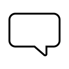 Poster - Simple speech balloon icon. Comment box. Vector.