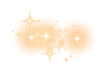 Wall Mural - golden dust light png