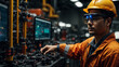 © Loki Stock - Worker using AR glasses for equipment maintenance, with real-time diagnostics, schematics, and safety information