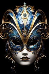 Wall Mural - Venice carnival mask, fantasy, highly detailed