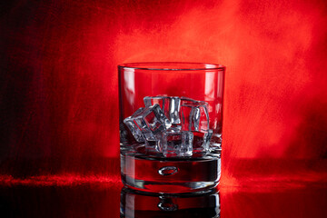 Wall Mural - glass of whiskey with ice