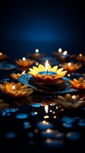 Happy Diwali Day Photo Of Indian Candle Light