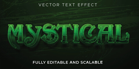 Fototapete - Editable text effect, text effect ilustration font, font text effect ilustration