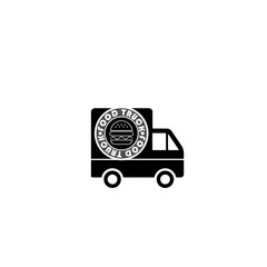 Poster - Food delivery truck icon isolated on white background