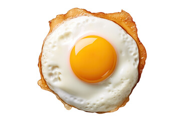 Wall Mural - Delicious sunny-side-up egg, cut out