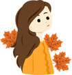 © finairmawati - girl with autumn leaves