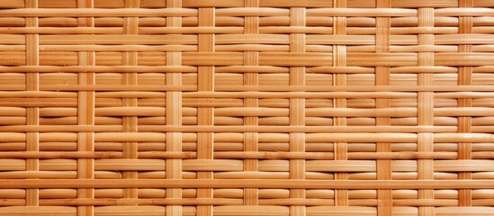 Canvas Print - Bamboo weaving with a rattan texture on a detailed handicraft background