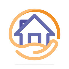 Icon illustration with property management concept.