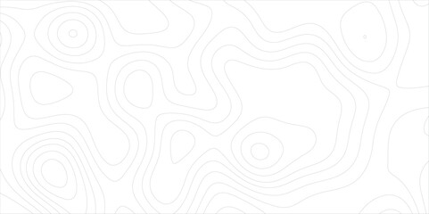 Fototapete - Ocean topographic line map with curvy wave isolines vector illustration. Abstract topographic contours map background, Vector contour topographic map. Cartography texture abstract banner use..