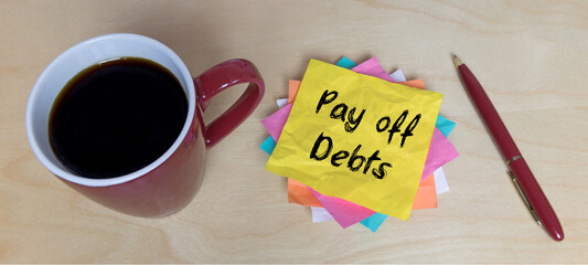 Wall Mural - Pay Off Debts	