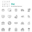 © kornkun - set of pet icon, veterinary, dog, cat