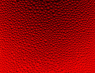 Wall Mural - red macro drink texture,Water Drops background on the red glossy surface, Rain droplets on red texture. Natural fresh background,Abstract, Backgrounds, Blue, Bubble,Colored Background, Drop, Water, 