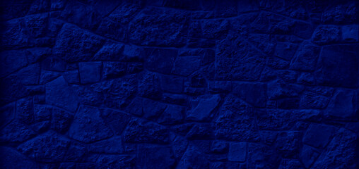 Wall Mural - blue stone masonry wall. background or texture