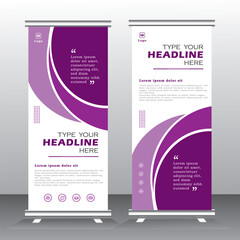 roll up business banner design, vertical template, cover presentation background, modern publication