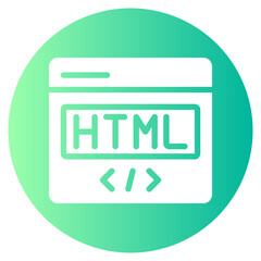 html gradient icon