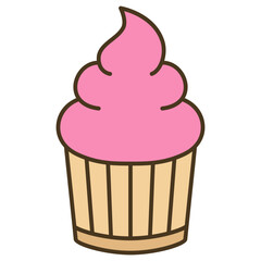 Poster - cupcake muffin cream