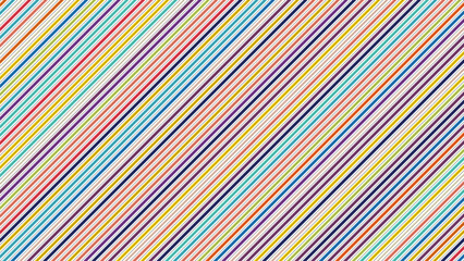 Wall Mural - Colorful striped background, diagonal stripes