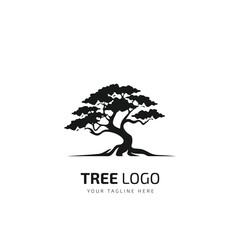 Wall Mural - Tree minimal logo symbol mascot