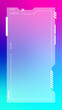 © Yasir Design - Futuristic vertical gradient background. Social media frame vector illustration.