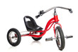 Children's tricycle on a white background